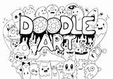 Doodle Doodling Adultos sketch template