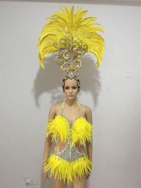 feather clothing stage performance catwalk carnival headdress flower pubs party mens wear women