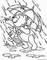 Coloring Rain Pages Kids Spring Pooh Colouring Monsoon Disney Comments Coloringhome sketch template