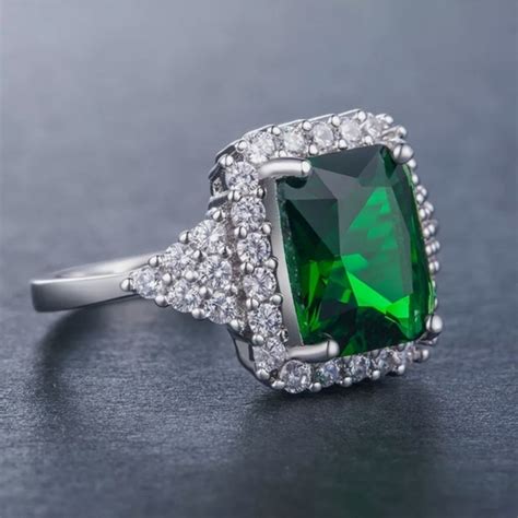 jewelry  princess cut emerald ring poshmark