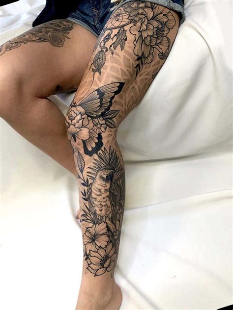 Full Leg Tattoos Dope Tattoos For Women Thigh Tattoos Women Back