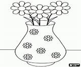 Vase Daisies sketch template