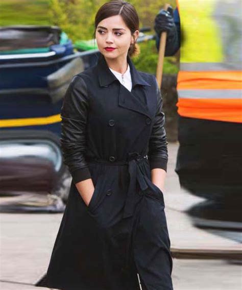 clara oswald doctor who jeena coleman double breasted coat