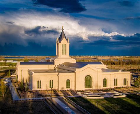 fort collins temple sunshine and storm clouds fort collins temple