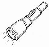 Flashlight Drawing Clipart Clip Sketch Torch Light Coloring Flash Line Pages Cliparts Print Drawings Template Getdrawings Paintingvalley Library Collection 1009 sketch template