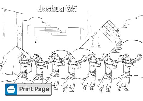 coloring pages  joshua   battle  jericho pics