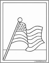July Coloring Pages 4th Fourth Flag Patriotic American Kids Print Colorwithfuzzy sketch template