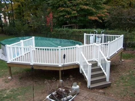 Prefabricated Deck Kits For Above Ground Pool Pool Deck Installation