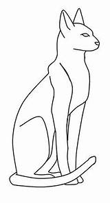 Cat Egyptian Lines Egypt Drawings Deviantart Ancient Coloring Pages Cats Bastet Drawing Symbols ägypten Printable Template Line ägyptische Sketch Silhouette sketch template