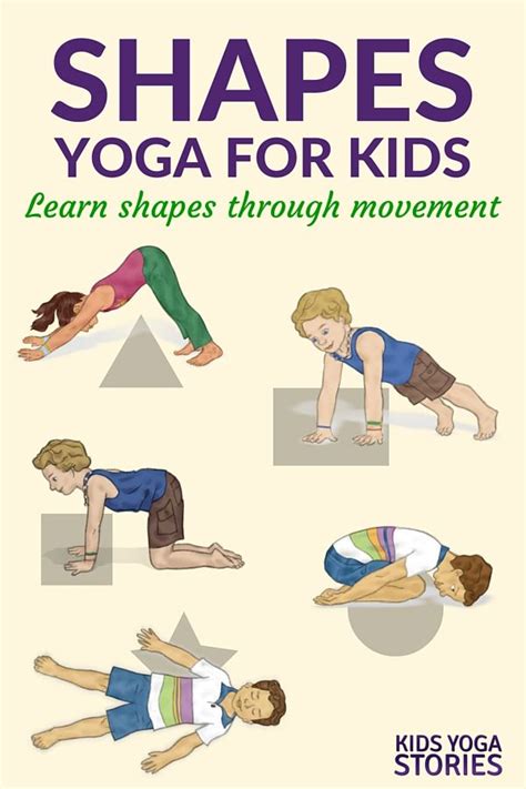 shapes yoga poses  kids artofit