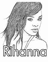 Rihanna Grammy Dibujos Dibujosonline sketch template