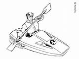 Coloring Pages Kayak Action Man Super Canoe Drawing Superhero Print Paddle Rowing Color Printable Kids Getdrawings Colouring Boat Sheets Canoeing sketch template