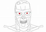 Terminator Coloring Pages Template sketch template
