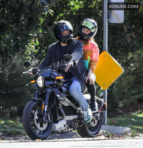 Ana De Armas With Ben Affleck On An Electric Harley