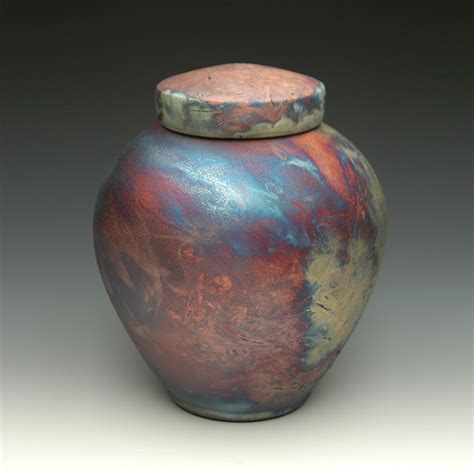 ceramic urns pottery cremation urn blue  fine art ceramics art
