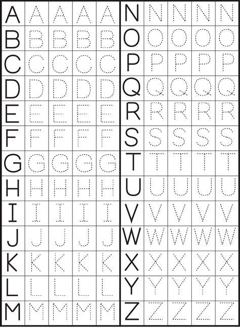 case alphabet worksheets alphabet tracing letters  case