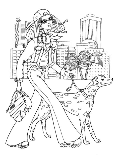 cool teenager girl  tattoo coloring page  printable coloring
