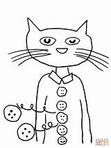 Pete Cat Coloring Buttons Groovy Four Pages His Color Shoes Printable Printables Drawing Print Template Activities Nyan Clipart School Clip sketch template