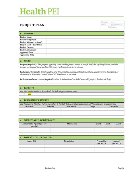 project charter template  word   formats