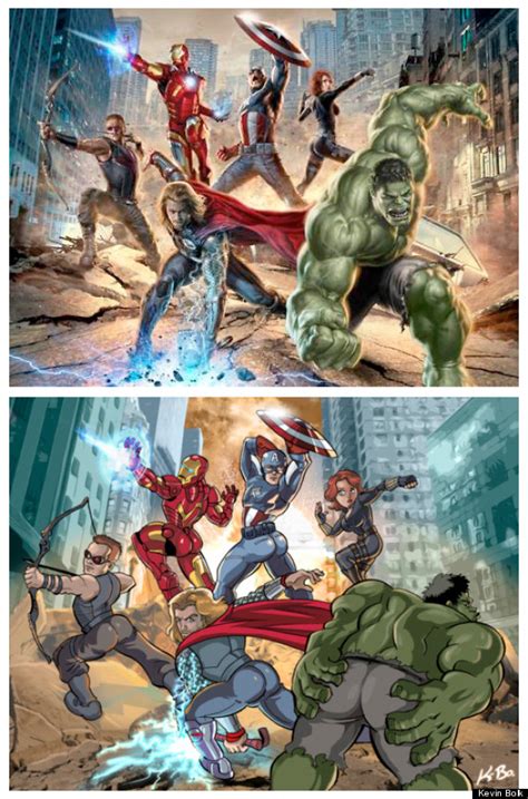 kevin bolk s bootylicious avengers movie poster takes on superhero