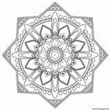 Mandala Coloring Mandalas Pages Print Adult Fun Easy Simple Zen Stress Anti Therapy Printable Mpc Patterns Kids Circular Color Squares sketch template