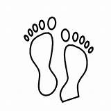 Coloriage Footprint Colorare Impronte Pages Ausmalbild Huellas Piedi Fußabdruck Orme Disegno Incroyable Jolie Pieds Footprints Huella Empreintes Coloringhome Indietro Passo sketch template