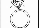Coloring Ring Diamond Getdrawings Pages sketch template