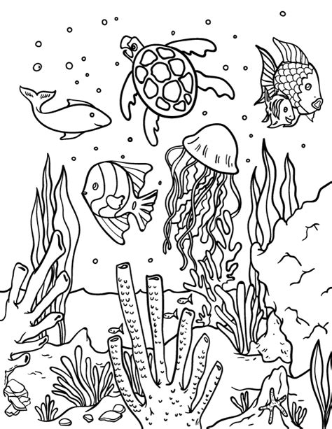 printable ocean coloring page    https