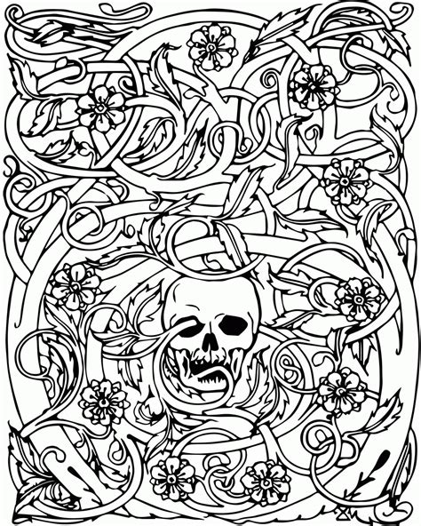 adult halloween coloring page  coloring page kids coloring home