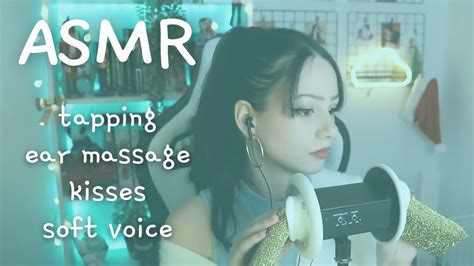 Asmr En EspaÑol 💙 Tapping Ear Massage Kisses Soft Voice 💙 Youtube