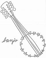 Banjo Drawing Instruments Musical Pages Drawings Coloring Embroidery Simple Step Lois Ehlert Easy Qisforquilter Music Banjos Patterns Hand Color Paintingvalley sketch template