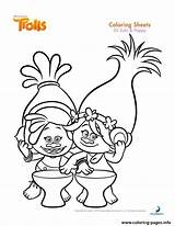 Coloring Trolls Poppy Suki Pages Dj Printable sketch template