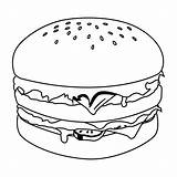 Coloriage Hamburguesa Hamburgers Burgers Dessiner Fries Imprimer Comida Hamburguesas Fensterbilder Bestcoloringpagesforkids Trinken Depuis sketch template