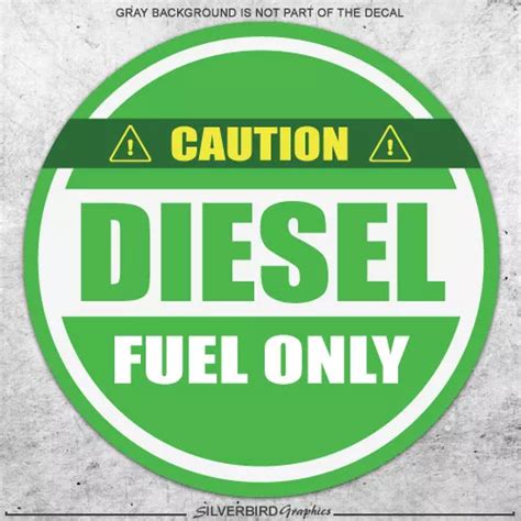 diesel fuel  sticker decal label gas fuel tank weatherproof vinyl