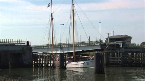 dutch bridge opens brug  de afsluitdijk  youtube