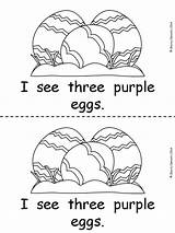 Easter Emergent Kindergarten Reading Reader Sight Words Color Eggs Teacherspayteachers Literacy sketch template