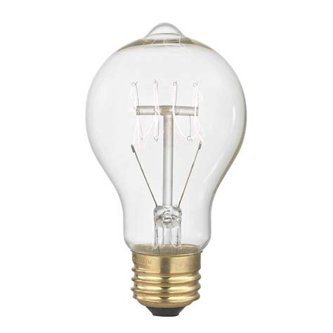 nostalgic vintage edison carbon filament light bulb  watts  filament destination