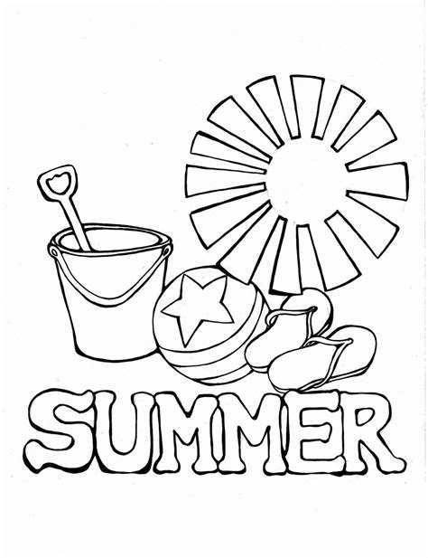 summertime coloring page  printable coloring pages  kids