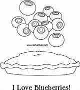 Pie Coloring Blueberry Pages Color Sheet Blueberries Baking Berries Leehansen Printable Print Link Open Berry Book Blue Choose Board Books sketch template