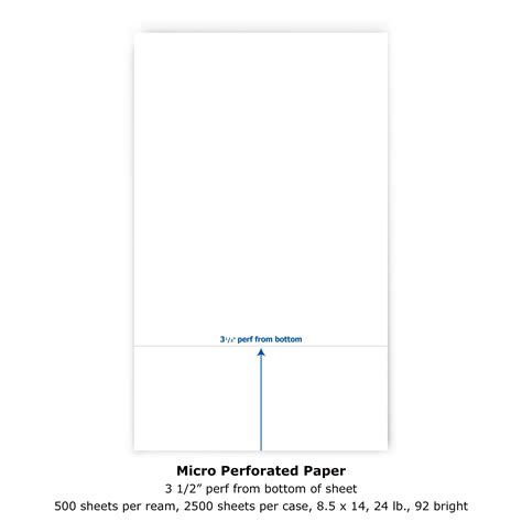 perforated paper     perfed    bottom