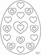 Easter Egg Coloring Pages Hearts Printable Pattern Eggs Color Heart Supercoloring Print Book Culture Arts Coloringpagesonly Kids Choose Board sketch template