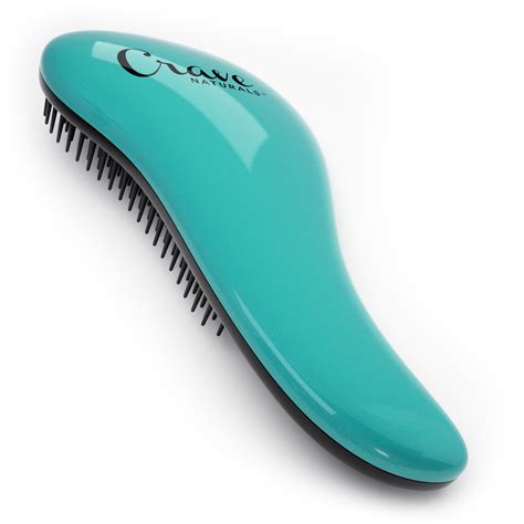 crave naturals glide  detangling brush  adults kids hair detangler comb brush
