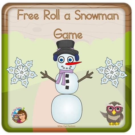 roll  snowman  printable