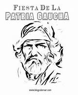 Patria Gaucha Uruguay sketch template