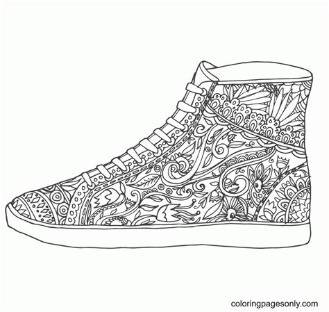 converse shoes coloring pages coloring pages