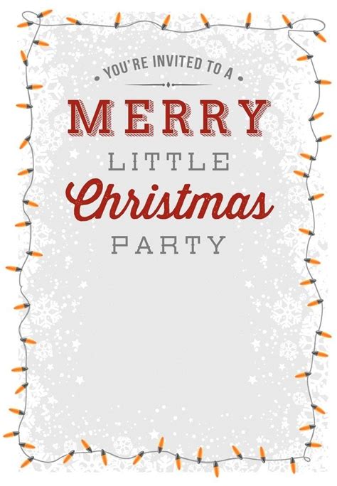 christmas party invitations blank christmas party invitation template