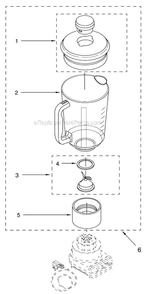 kitchenaid blender parts diagram