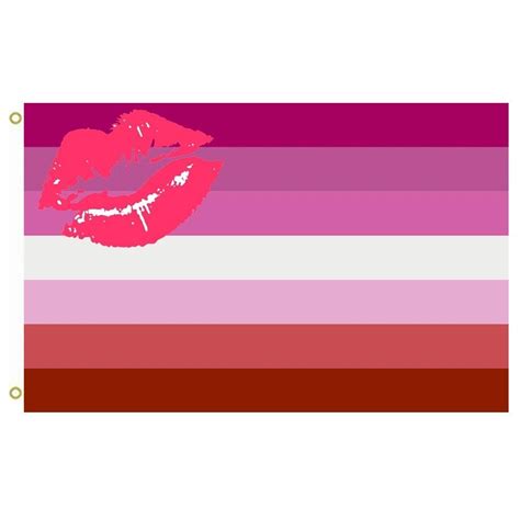 lipstick lesbian flag version of the lipstick lesbian pride flag