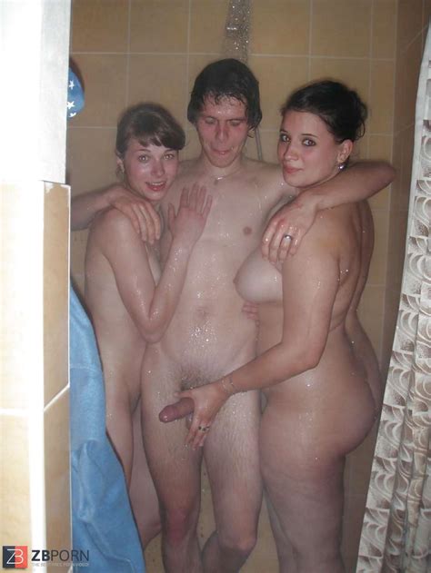 threesome in the shower zb porn