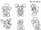 Animatronics Freddy Freddys Atividadeseducativa Animatronic Colorironline sketch template